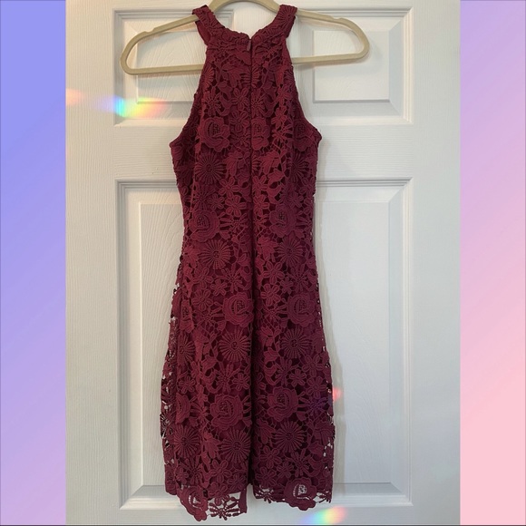 Lulu’s “Love Poem” dress in Magenta. Size XS. - Picture 4 of 5